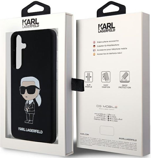 Karl Lagerfeld Ikonik Back Cover Πλαστικό / Σιλικόνης Μαύρο (Galaxy S24+)