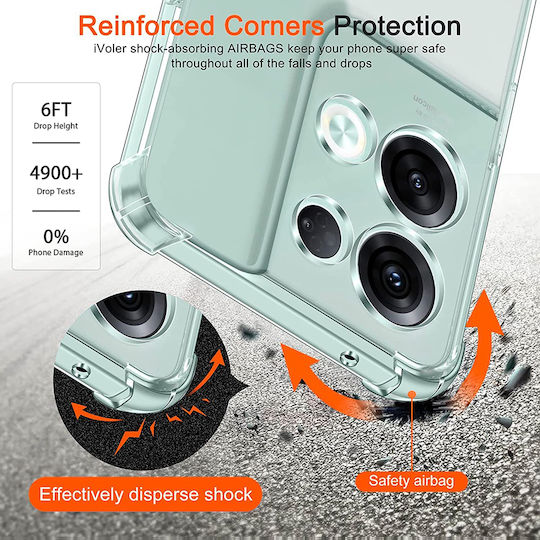 Techsuit Techsuit Back Cover Σιλικόνης Διάφανο (Oppo Reno8 Pro)