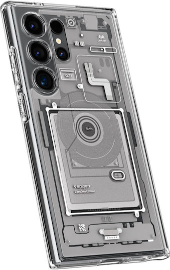 Spigen Ultra Hybrid Umschlag Rückseite Kunststoff 2mm Zero One White (Galaxy S24 Ultra)
