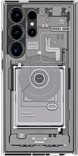 Spigen Ultra Hybrid Umschlag Rückseite Kunststoff 2mm Zero One White (Galaxy S24 Ultra)