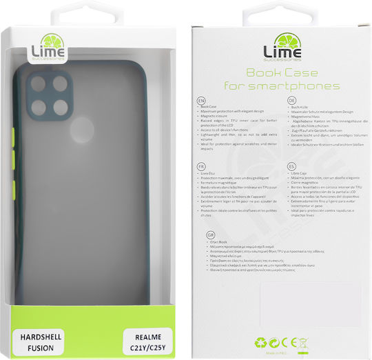 Lime Hardshell Fusion Full Camera Protection Back Cover Plastic / Silicone Green (Redmi Note 13 Pro+)