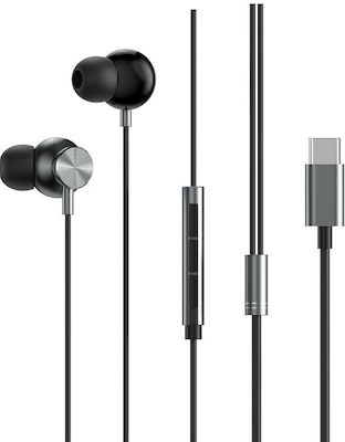 Wiwu 601545 In-Ear Freisprecheinrichtung Kopfhörer mit Stecker USB-C Gray