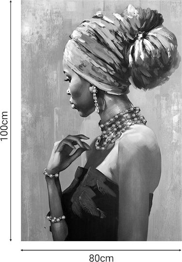 Inart African Tablou pe Pânză 80x120cm