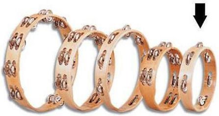 Halifax Brown Wooden Hand Tambourine