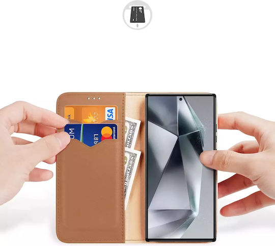 Dux Ducis Hivo Back Cover Leather Brown (Galaxy S24 Ultra)