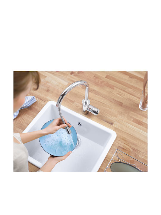 Grohe Concetto Küchenarmatur Zähler Silber