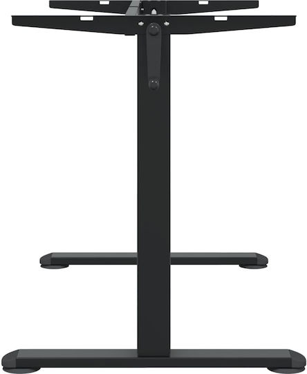 vidaXL Collapsible Desk Base made of Metal Black 135x60x70cm