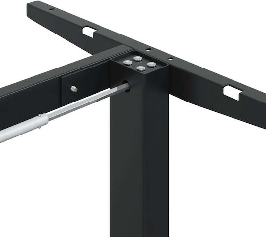 vidaXL Collapsible Desk Base made of Metal Black 135x60x70cm