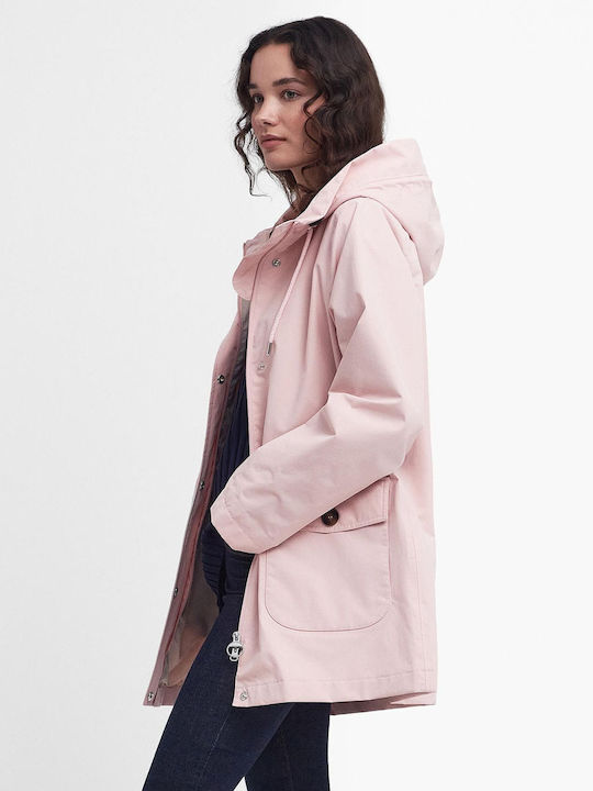 Lansdowne Women's Short Lifestyle Jacket Waterproof for Winter with Hood Pink