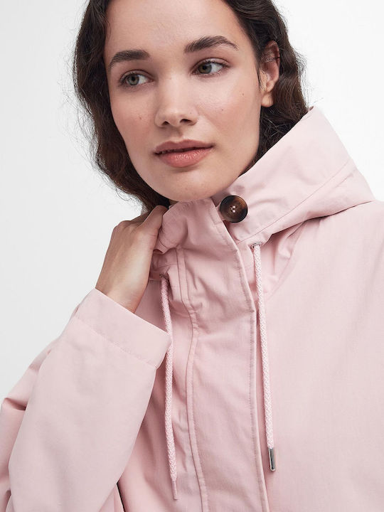 Lansdowne Women's Short Lifestyle Jacket Waterproof for Winter with Hood Pink