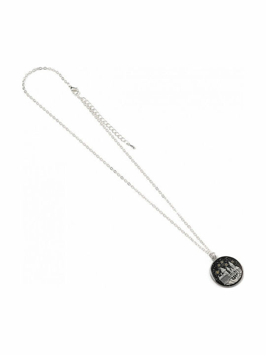 Harry Potter Hogwarts Silver Plated Pendant Necklace Ewn00179