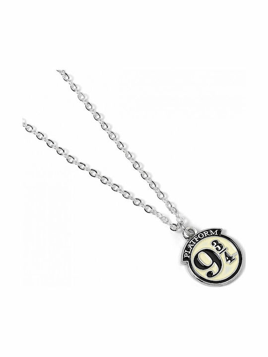 Harry Potter Platform 9 3/4 Pendant Pendant Chain Silver Plated Ewnx0011