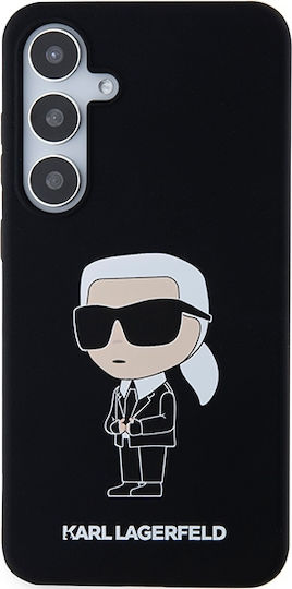Karl Lagerfeld Ikonik Umschlag Rückseite Kunststoff / Silikon Schwarz (Galaxy S24)