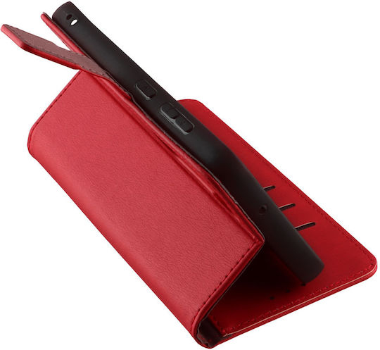 Volte-Tel Allure Magnet Buchen Sie Synthetisches Leder / Silikon Rot (Redmi Note 12 Pro 5G)
