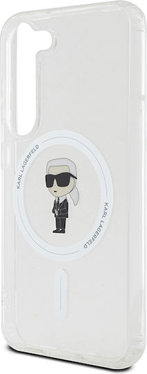Karl Lagerfeld Ikonik Magsafe Задна корица Пластмаса / Силикон Прозрачен (Galaxy S23)