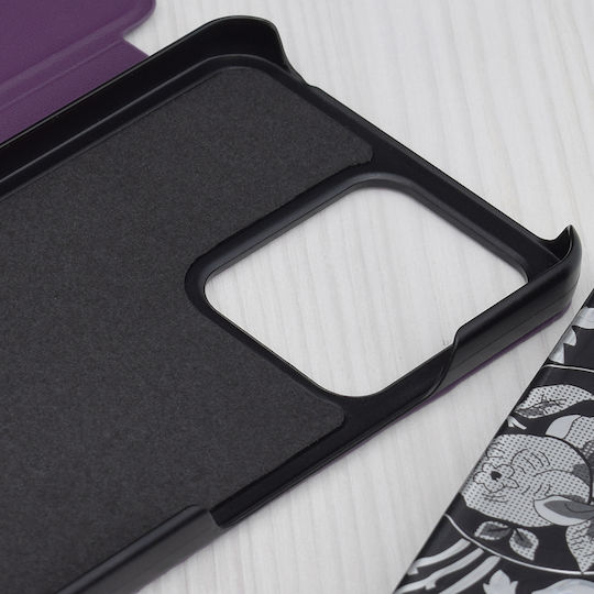 Techsuit Efold Book Synthetic Leather Purple (Redmi 13C 4G / Poco C65 4G)