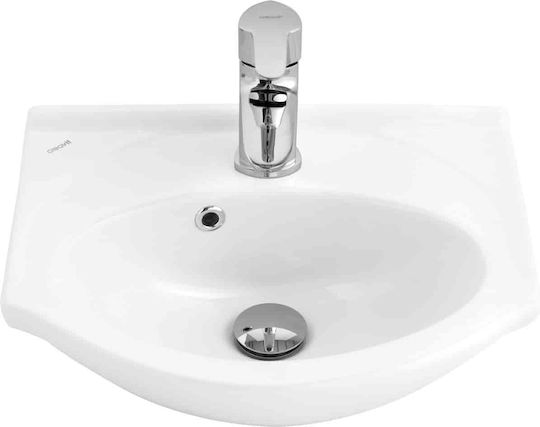Creavit Smile Ένθετος Νιπτήρας Πορσελάνης 45x38x17.1cm Λευκός