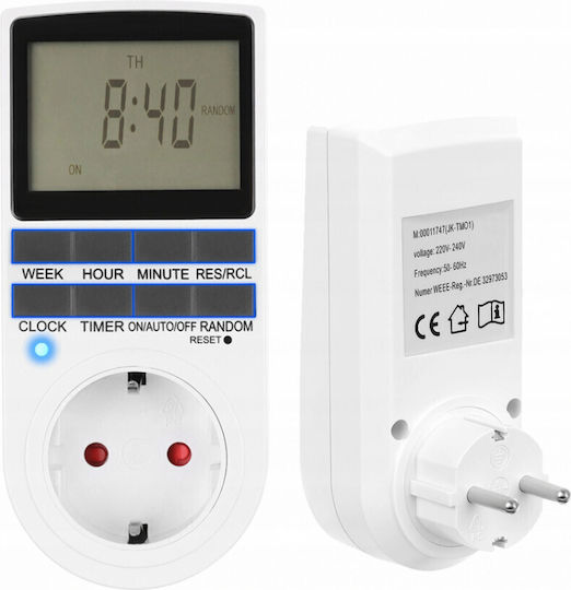 Cronometru Digital Priză Săptămânal Cu Posibilitate De Programare Aleatorie