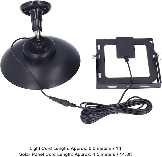 Lampă Solară Pentru Camping Waterproof Neagră