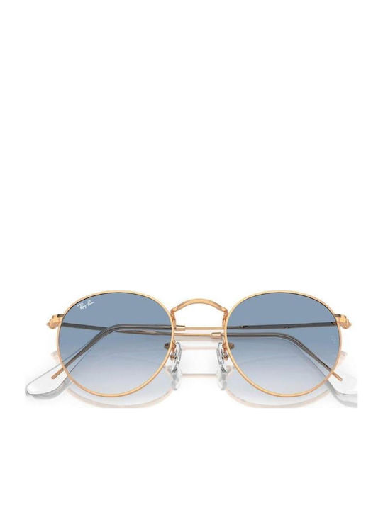 Ray Ban Round Metal Γυαλιά Ηλίου Ροζ Χρυσά με Μεταλλικό Σκελετό