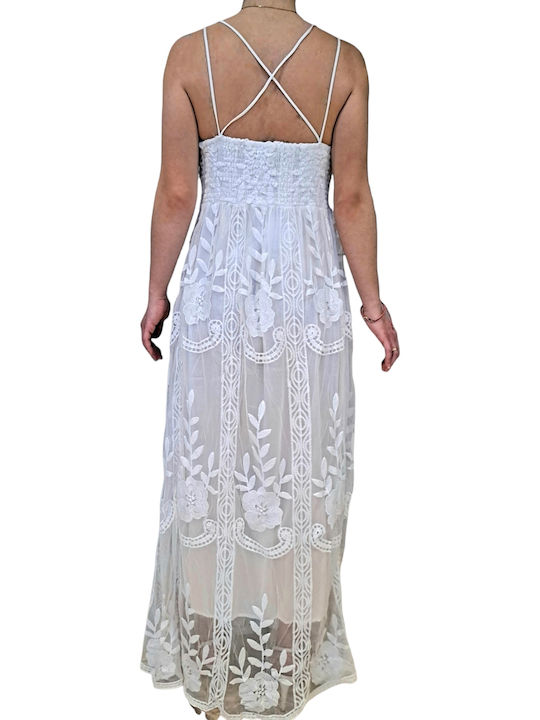 Remix Maxi Dress White