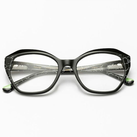 Woodys Barcelona Atenea Women's Acetate Prescription Eyeglass Frame Black ATENEA C01