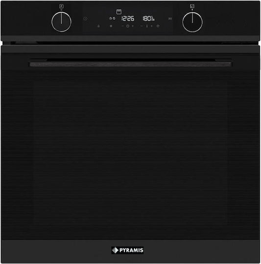 Pyramis PO78114010EBLΜ Φούρνος άνω Πάγκου 78lt Π59.5εκ. Μαύρος