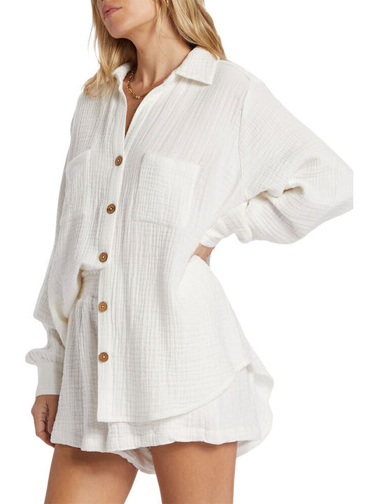 Swell Women's Long Sleeve Shirt Salt Crystal