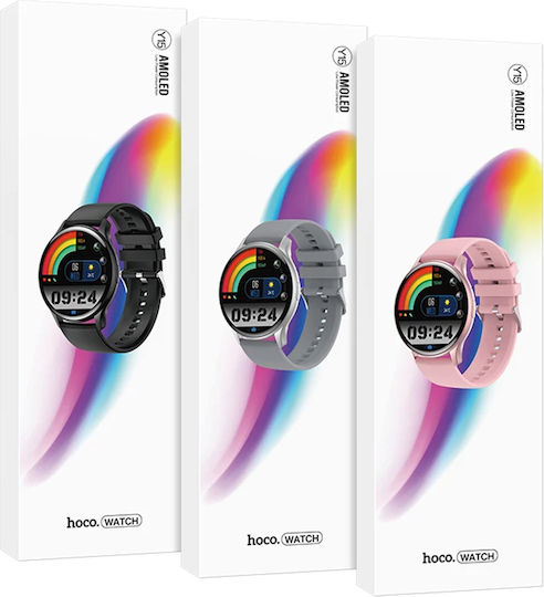 Hoco Y15 Aluminium Smartwatch with Heart Rate Monitor (Black)