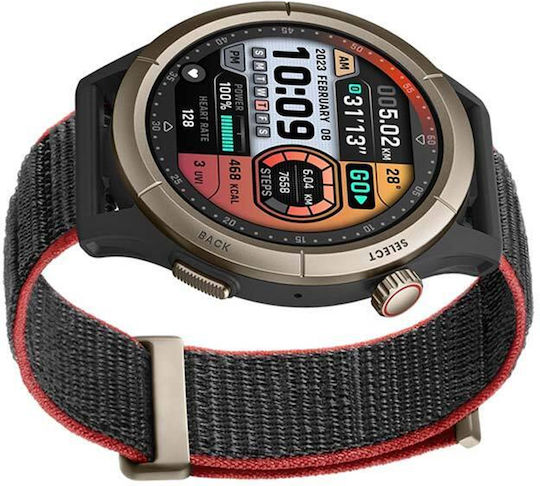 Amazfit Cheetah Pro Titanium 47mm Waterproof Smartwatch with Heart Rate Monitor (Run Track Black (Titanium Alloy Bezel))