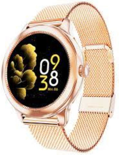 Jmsmart Lite Aluminium Smartwatch με Παλμογράφο (Ροζ Χρυσό)