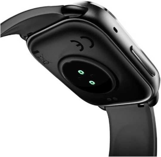 QCY Gs S6 Smartwatch με eSIM και Παλμογράφο (Μαύρο)