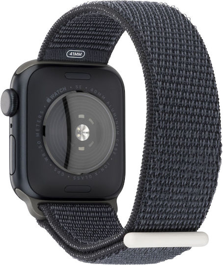 Apple Watch SE 2023 Aluminium 40mm Αδιάβροχο με Παλμογράφο (Midnight with Midnight Sport Loop)
