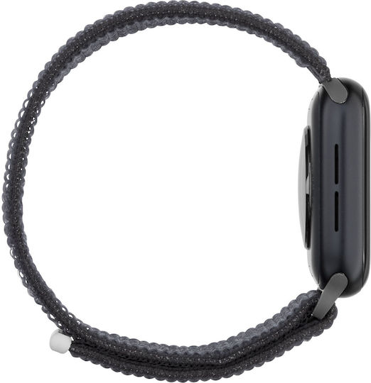 Apple Watch SE 2023 Aluminium 40mm Αδιάβροχο με Παλμογράφο (Midnight with Midnight Sport Loop)