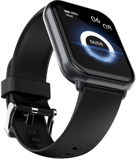 HiFuture FutureFit Zone 2 Smartwatch με Παλμογράφο (Μαύρο)