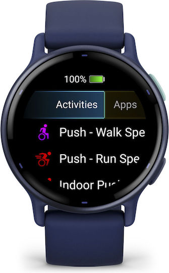 Garmin Vivoactive 5 Aluminium 42mm Waterproof Smartwatch with Heart Rate Monitor (Royal Blue)