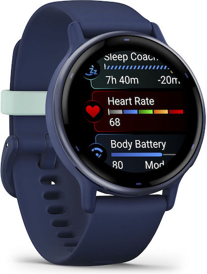 Garmin Vivoactive 5 Aluminium 42mm Waterproof Smartwatch with Heart Rate Monitor (Royal Blue)