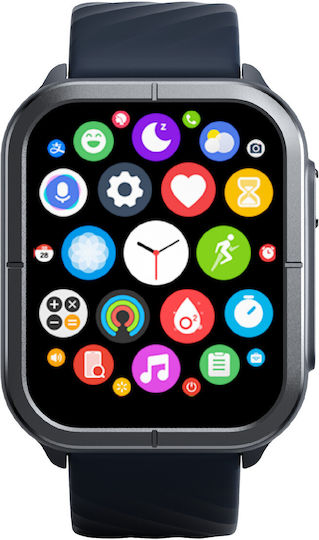 Mibro C3 Smartwatch με Παλμογράφο (Μαύρο)