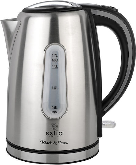 Estia Infinity Inox Електрическа Кана 1.7л 2200W Сребриста