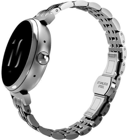 HiFuture Aura Edelstahl Smartwatch mit Pulsmesser (Silber)
