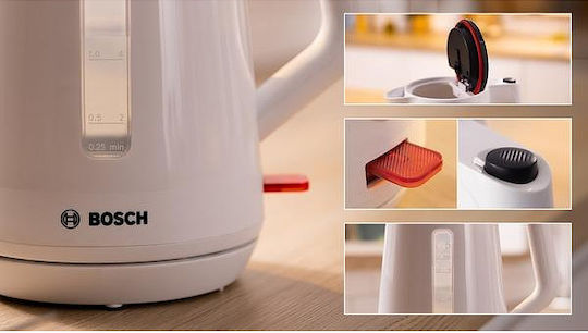 Bosch MyMoment Електрическа Кана 1.7л 2400W Бял