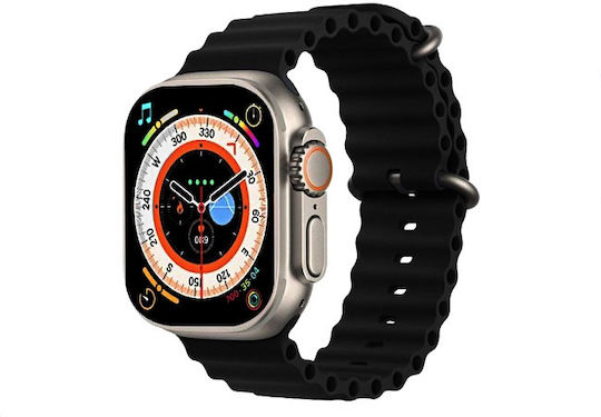 Z55 Ultra Smartwatch mit Pulsmesser (Schwarz)