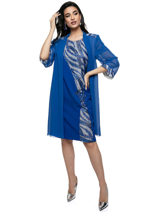 RichgirlBoudoir Sommer Midi Kleid Blau