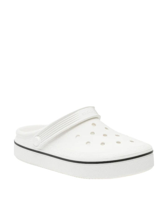 Crocs Off Court Σαμπό Λευκά