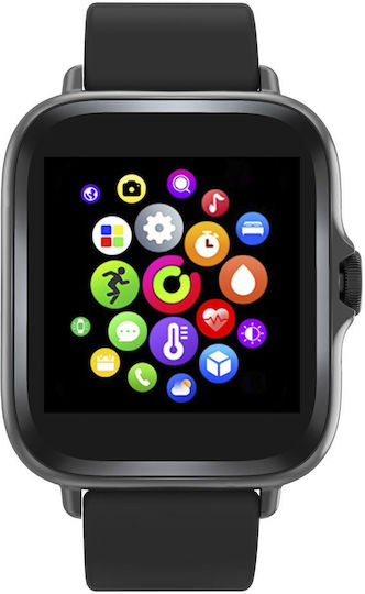 Denver SW-156 Smartwatch με Παλμογράφο (Μαύρο)