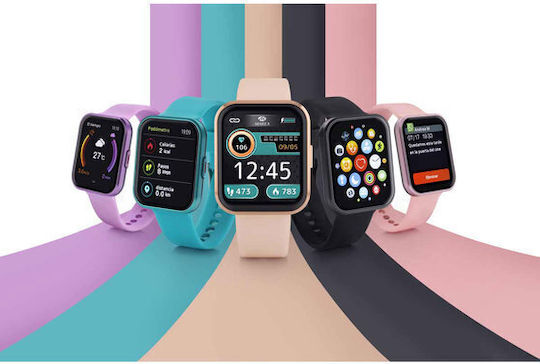 Marea B63003/3 Smartwatch με Παλμογράφο (Ροζ)