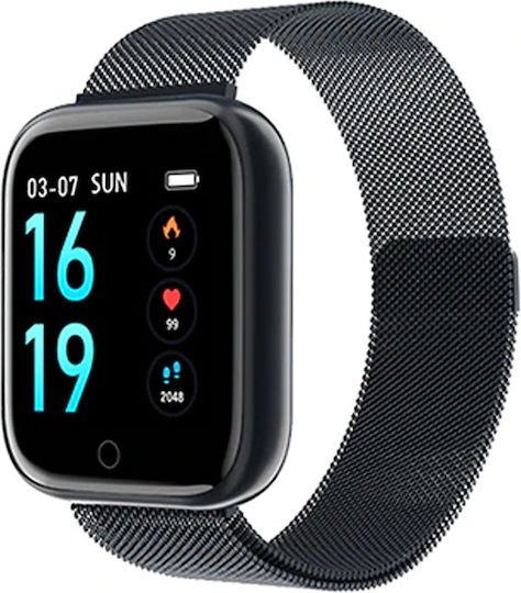 T80 Smartwatch with Heart Rate Monitor (Silver)