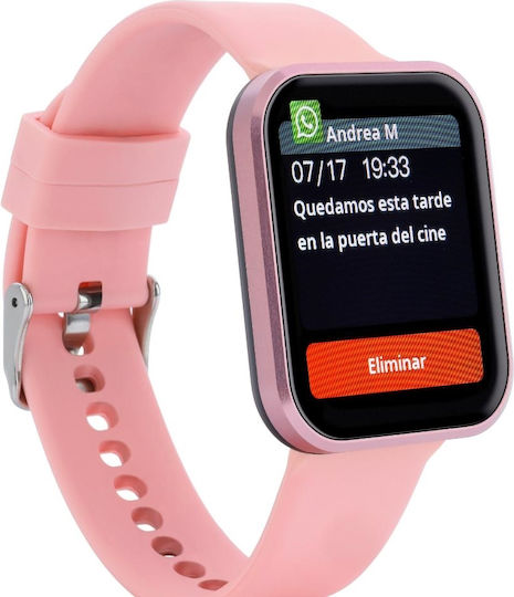 Marea B63003/3 Smartwatch με Παλμογράφο (Ροζ)