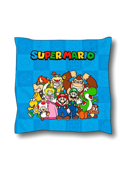 Nintendo Pernă Decorativă Pentru Copii Super Mario Bros Multicolor 40x40cm