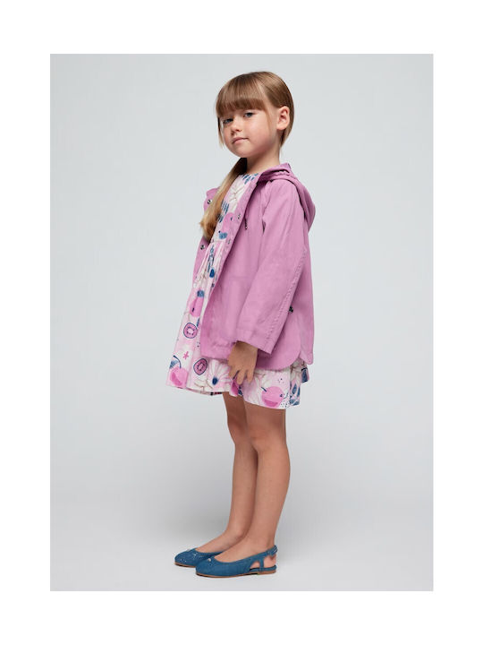 Mayoral Kids Casual Jacket Windproof with Hood Orchid